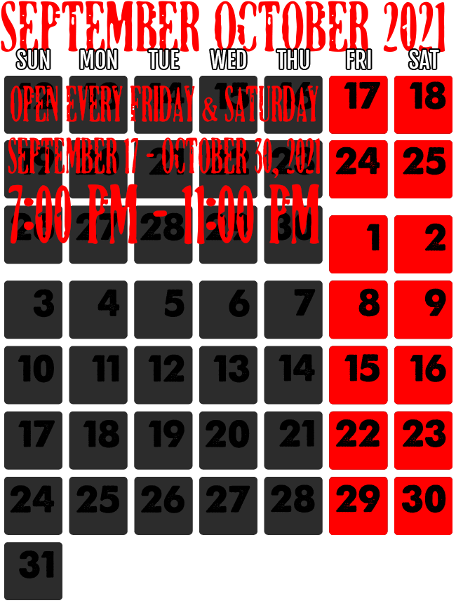 Dates & Hours of Operation